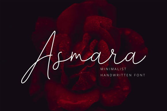 Asmara: A Handwritten Font for Editorial Design and Branding