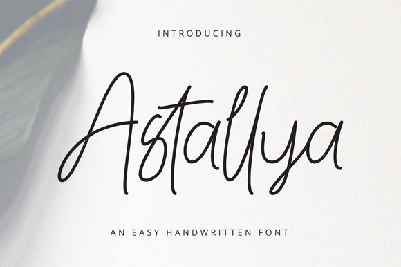 Astallya: A Handwritten Font with Effortless Charm