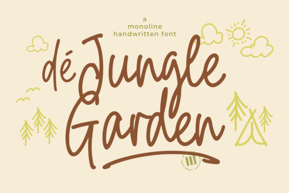 De Jungle Garden: A Handwritten Font for Polished Branding