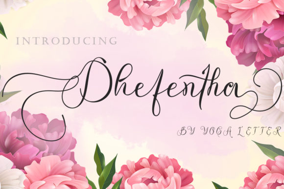 Dhefentha: A Script Font for Digital Branding and Web Design