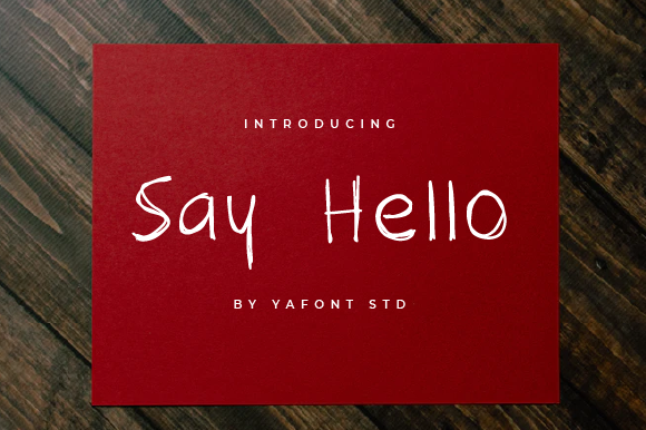 Discovering Say Hello: A Handwritten Font for Warm Branding