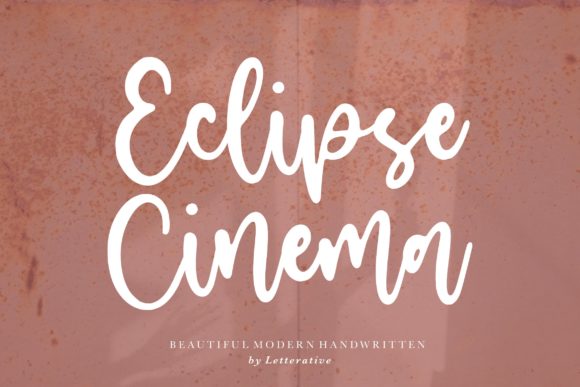 Eclipse Cinema: The Handwritten Font That Elevates Your Brand