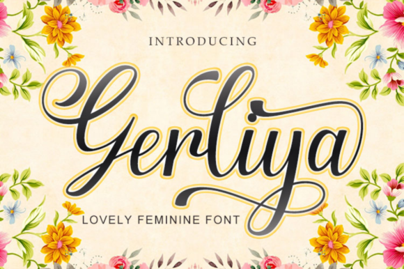 Gerliya: A Script Font for Editorial Elegance