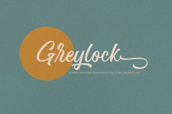 Greylock: A Script Font for Modern Web Design