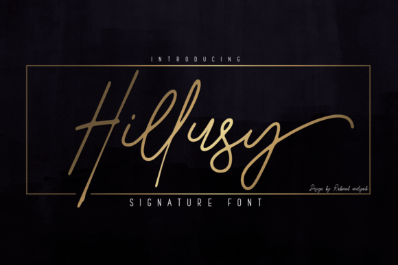 Hillusy: A Sweet Script Font for Romantic Branding