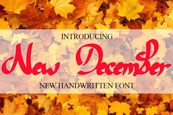 New December Font for Handmade Creators
