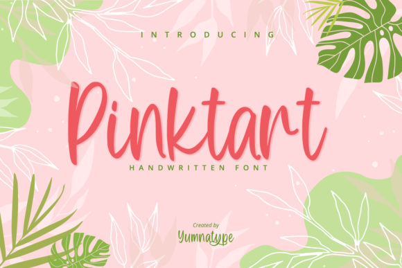 Pinktart: A Handwritten Font for Brand Campaigns