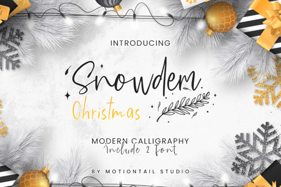 Snowdem Christmas: A Font That Adds Warmth to Editorial Design