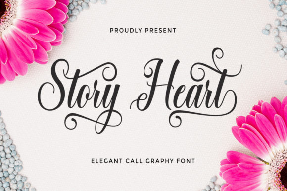 Story Heart: A Script Font for Elegant Web Design