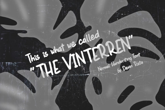 The Vinterren Font: A Script That Breathes Life Into Your Creations